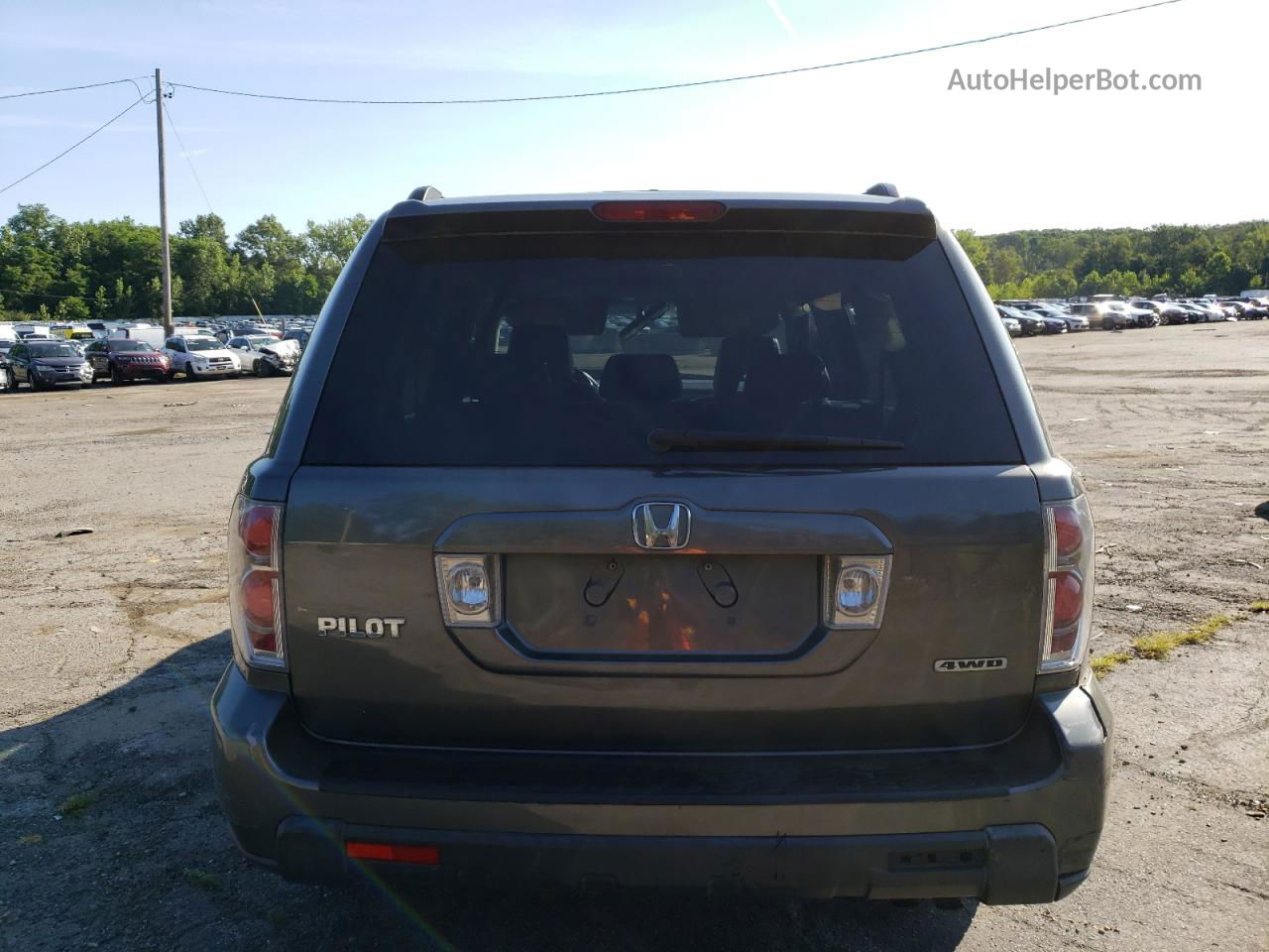 2007 Honda Pilot Exl Gray vin: 2HKYF18547H527267