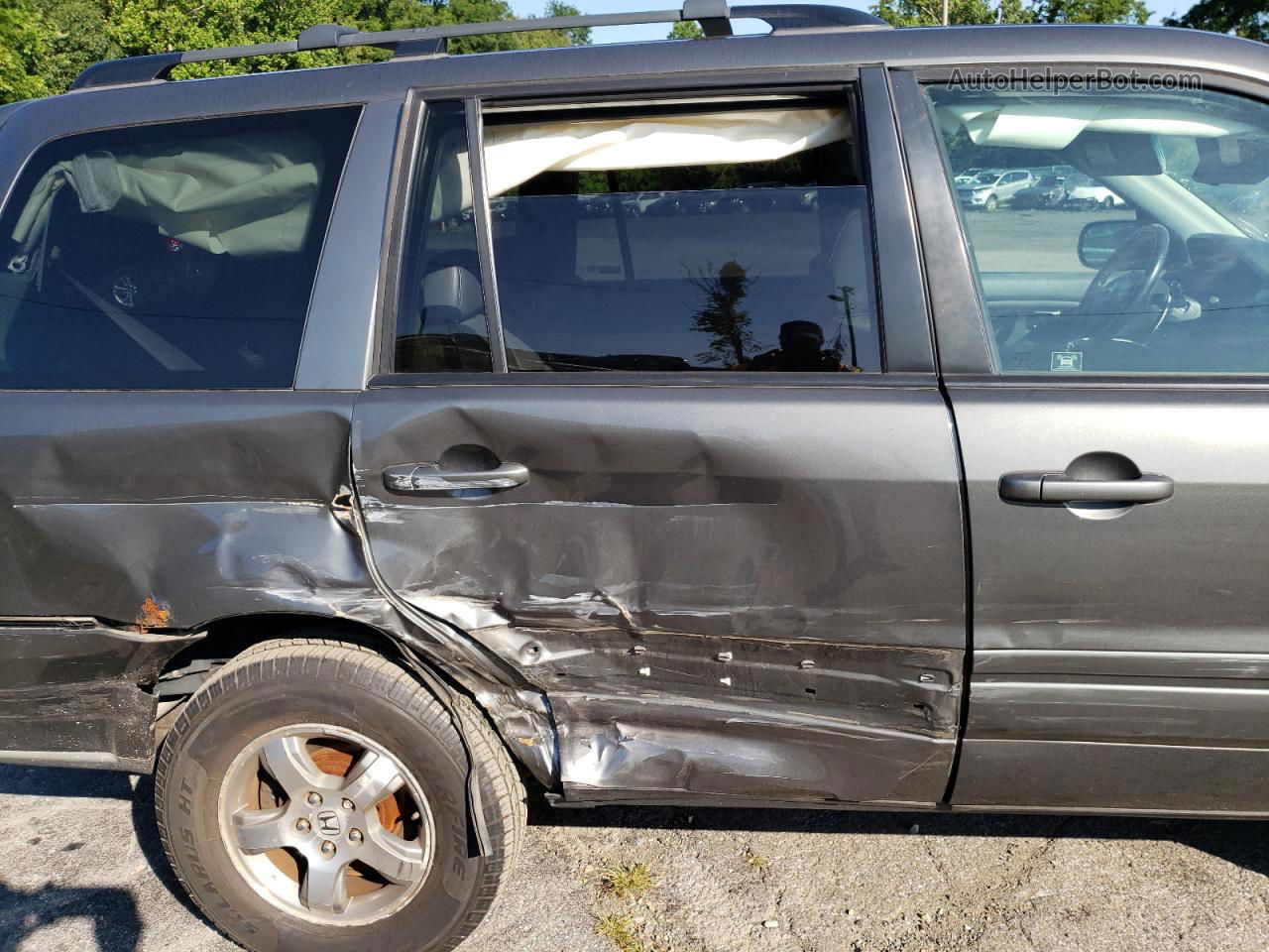 2007 Honda Pilot Exl Gray vin: 2HKYF18547H527267