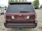 2007 Honda Pilot Exl Maroon vin: 2HKYF18547H532162