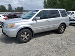 2007 Honda Pilot Exl Silver vin: 2HKYF18557H519968