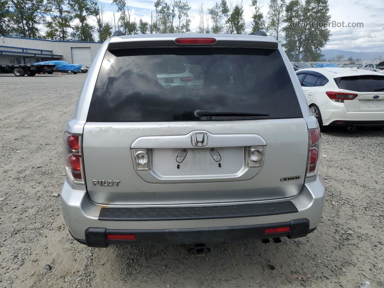 2007 Honda Pilot Exl Серебряный vin: 2HKYF18557H519968