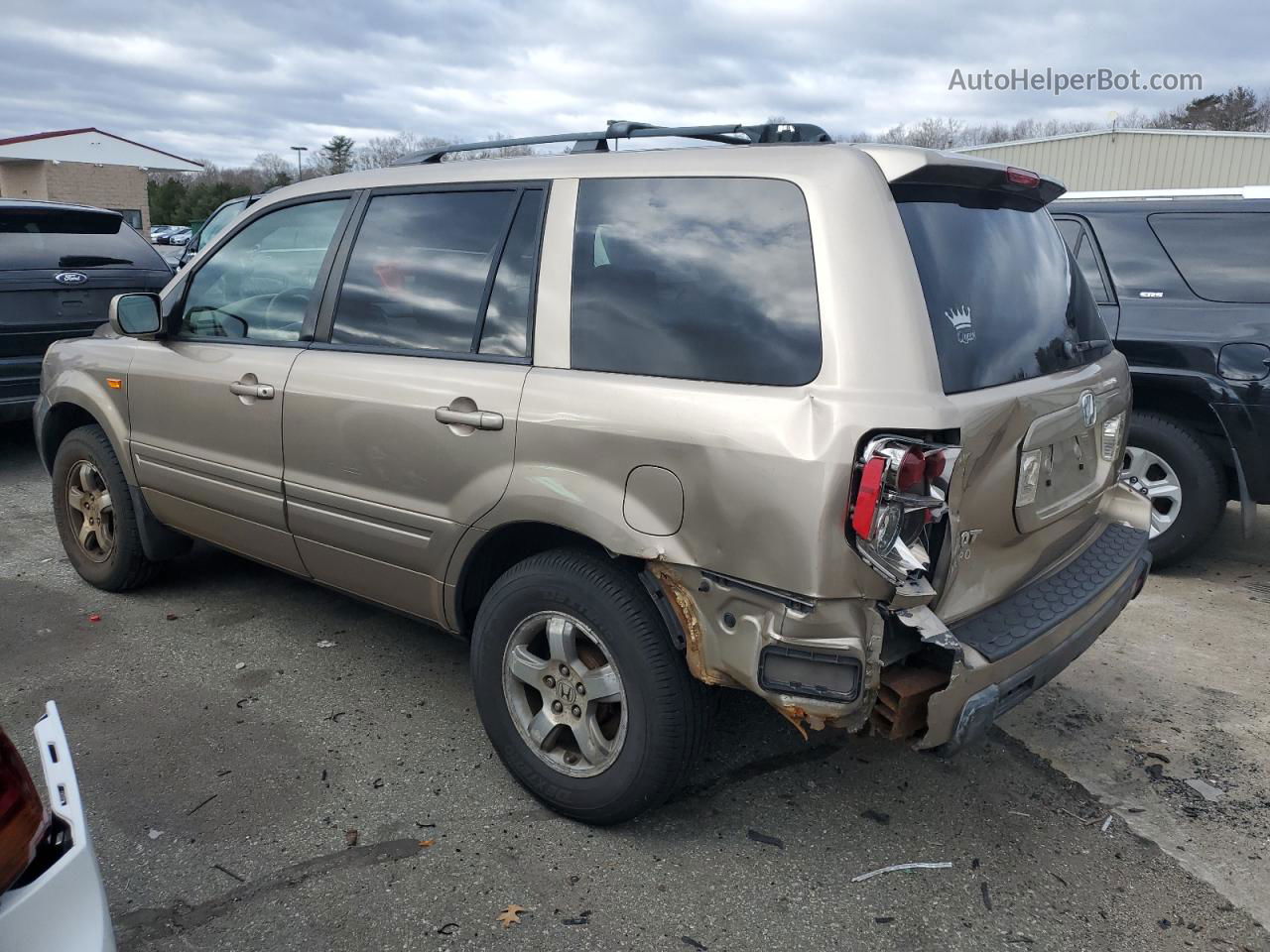 2007 Honda Pilot Exl Золотой vin: 2HKYF18557H521669