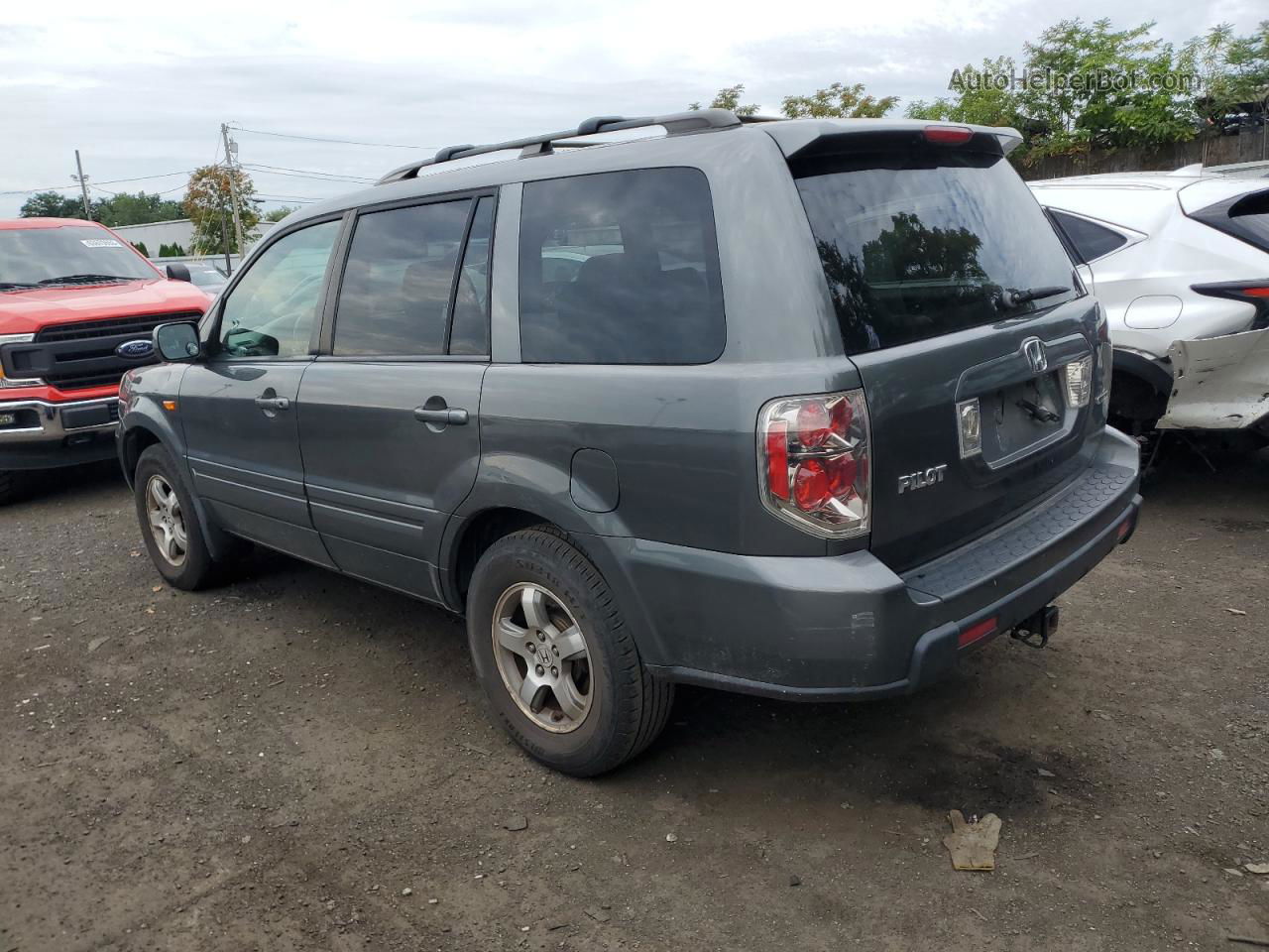 2007 Honda Pilot Exl Gray vin: 2HKYF18557H523891