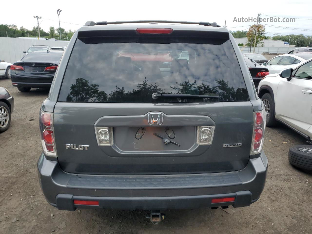 2007 Honda Pilot Exl Gray vin: 2HKYF18557H523891