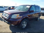 2007 Honda Pilot Ex-l Burgundy vin: 2HKYF18557H529898