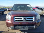 2007 Honda Pilot Ex-l Burgundy vin: 2HKYF18557H529898