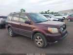 2007 Honda Pilot Ex-l Maroon vin: 2HKYF18567H501611