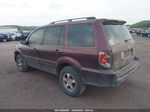 2007 Honda Pilot Ex-l Maroon vin: 2HKYF18567H501611