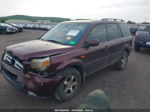 2007 Honda Pilot Ex-l Maroon vin: 2HKYF18567H501611