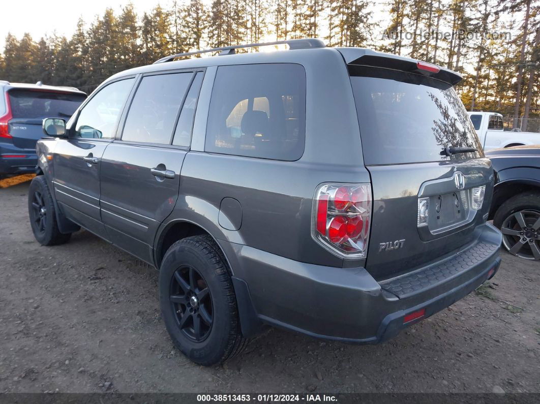 2007 Honda Pilot Ex-l Gray vin: 2HKYF18567H520451