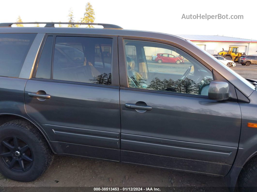 2007 Honda Pilot Ex-l Gray vin: 2HKYF18567H520451