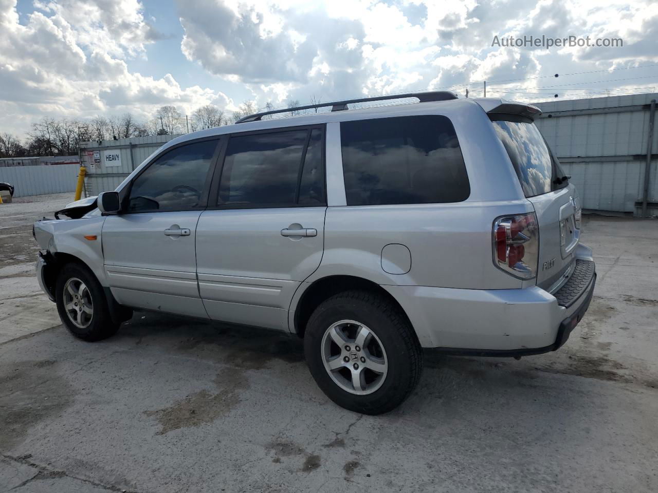 2007 Honda Pilot Exl Silver vin: 2HKYF18567H524323