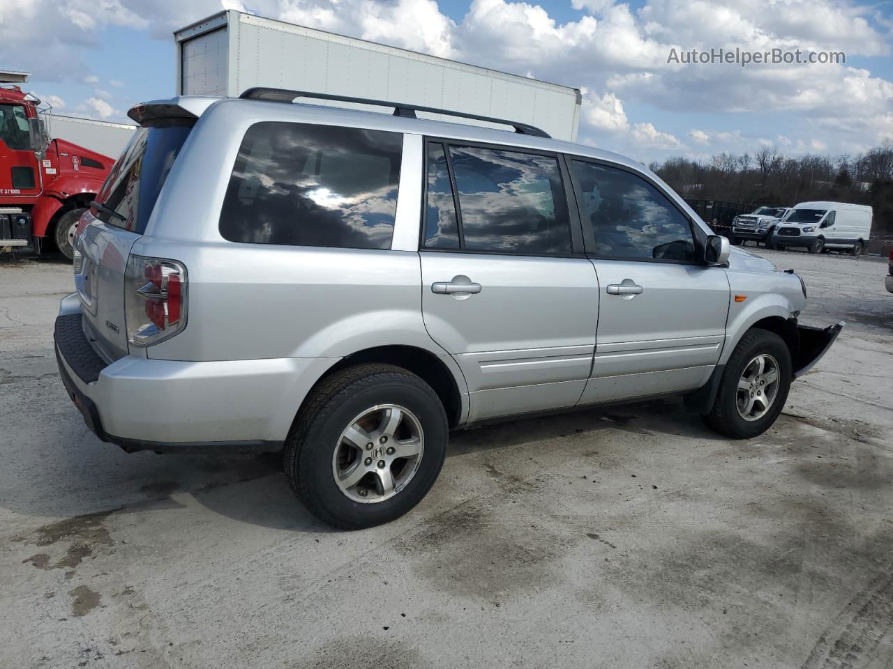 2007 Honda Pilot Exl Silver vin: 2HKYF18567H524323