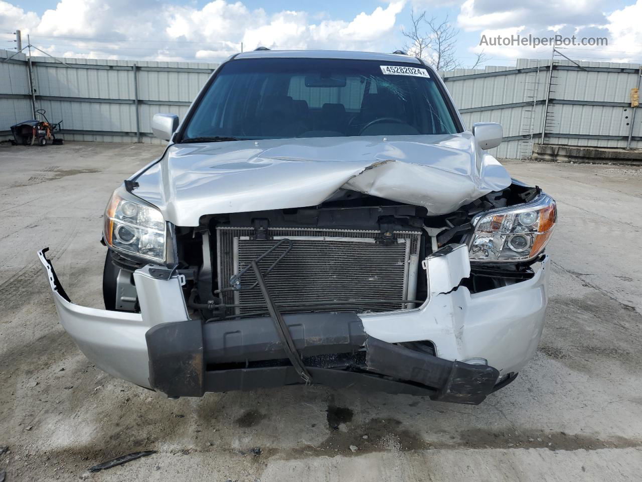 2007 Honda Pilot Exl Silver vin: 2HKYF18567H524323