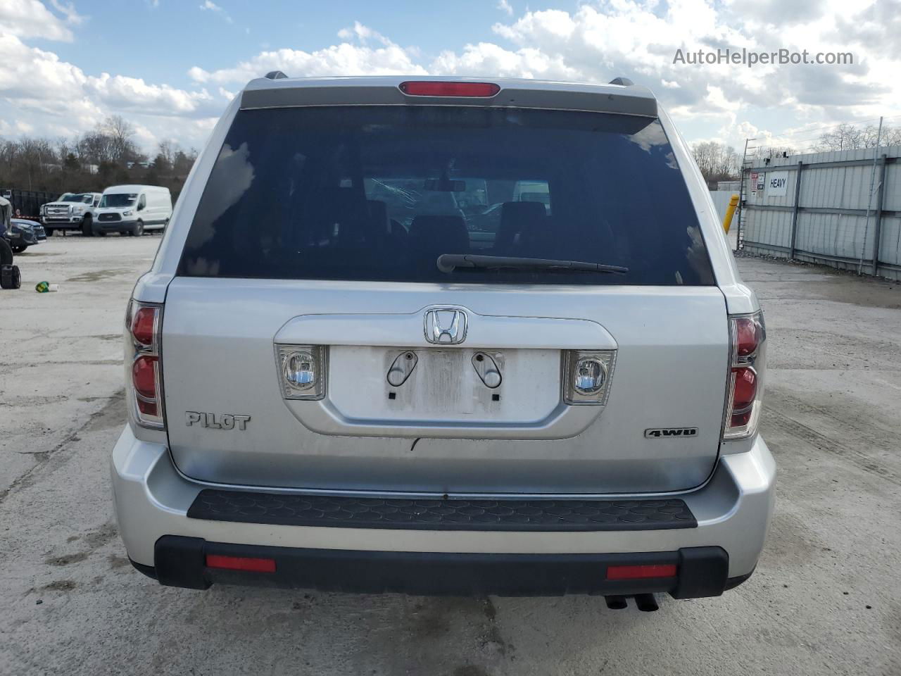 2007 Honda Pilot Exl Silver vin: 2HKYF18567H524323