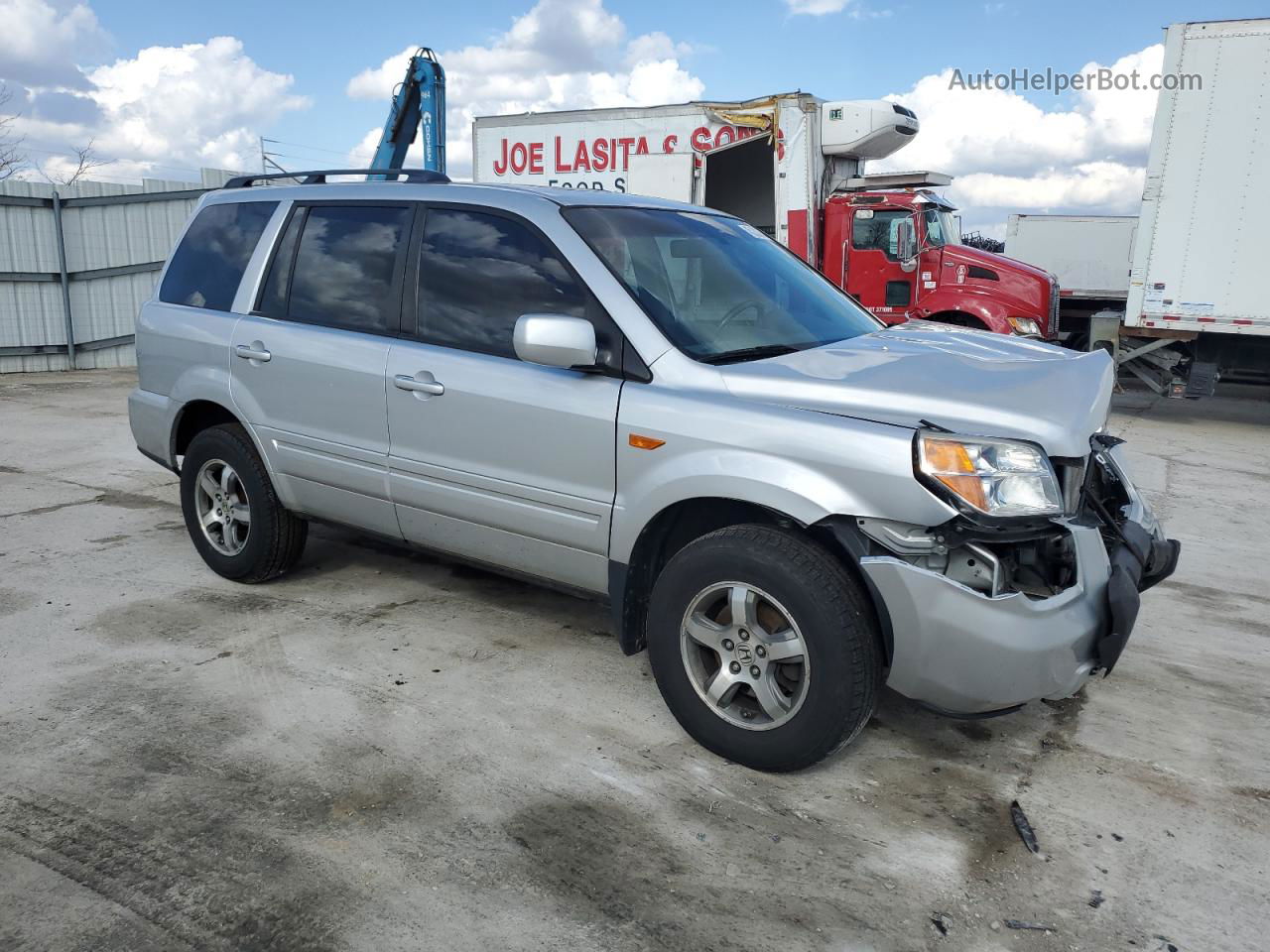 2007 Honda Pilot Exl Silver vin: 2HKYF18567H524323