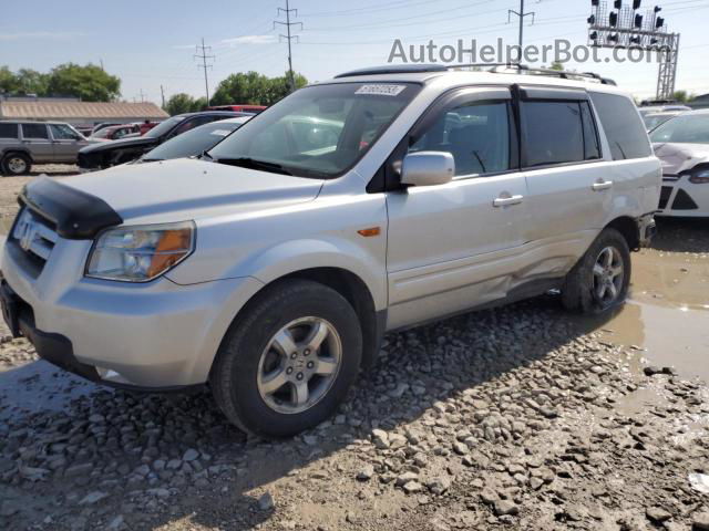 2007 Honda Pilot Exl Silver vin: 2HKYF18587H515607