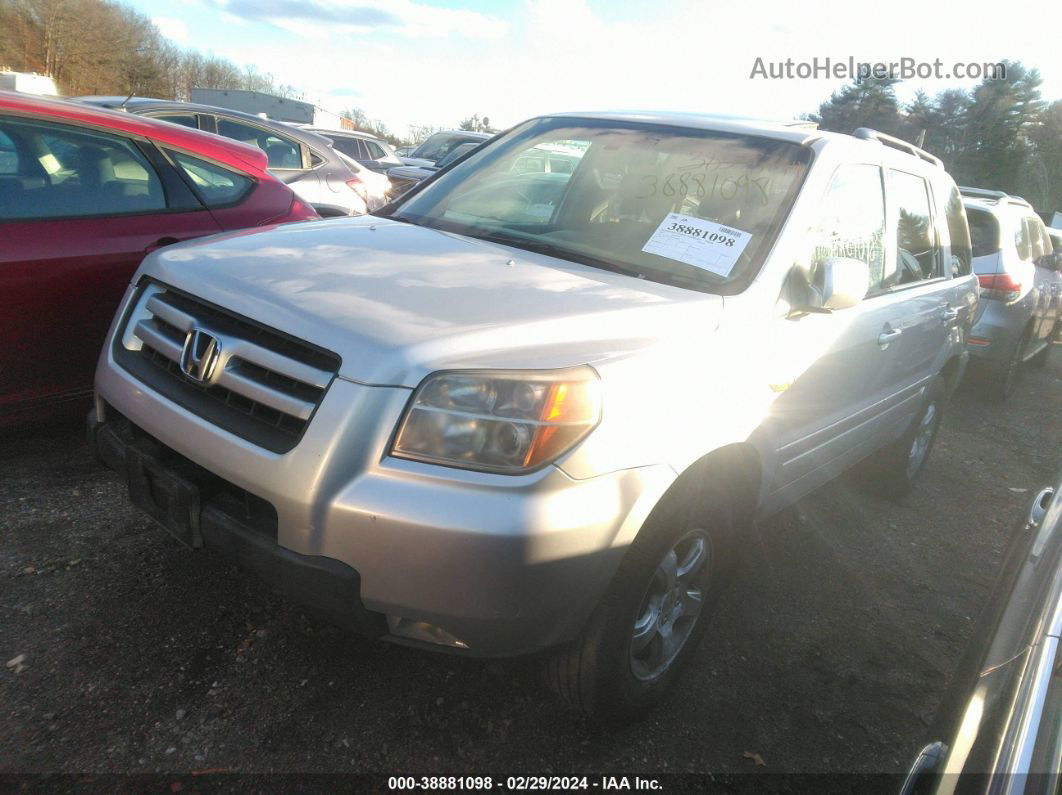 2007 Honda Pilot Ex-l Gray vin: 2HKYF18587H520399