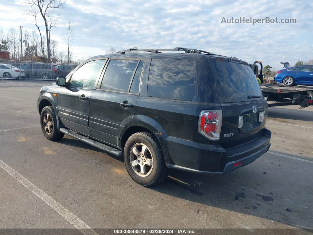 2007 Honda Pilot Ex-l Black vin: 2HKYF18597H537390