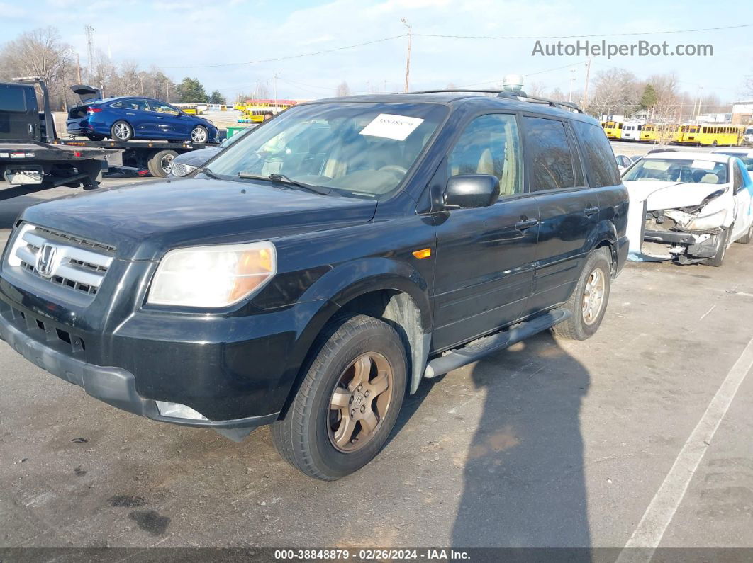 2007 Honda Pilot Ex-l Black vin: 2HKYF18597H537390