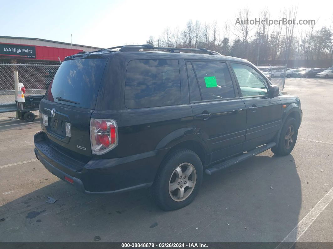 2007 Honda Pilot Ex-l Black vin: 2HKYF18597H537390