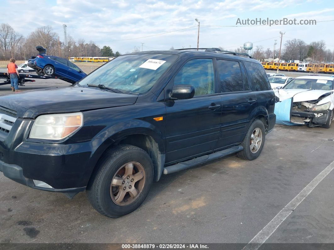 2007 Honda Pilot Ex-l Black vin: 2HKYF18597H537390