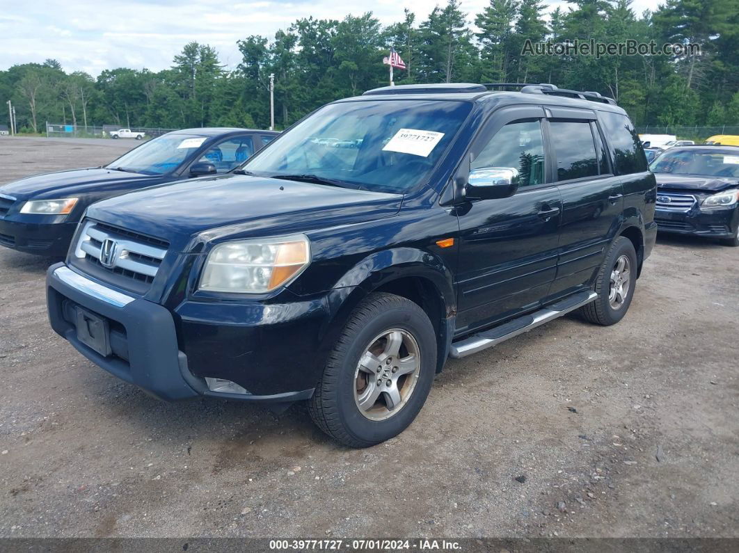 2007 Honda Pilot Ex-l Black vin: 2HKYF185X7H500994