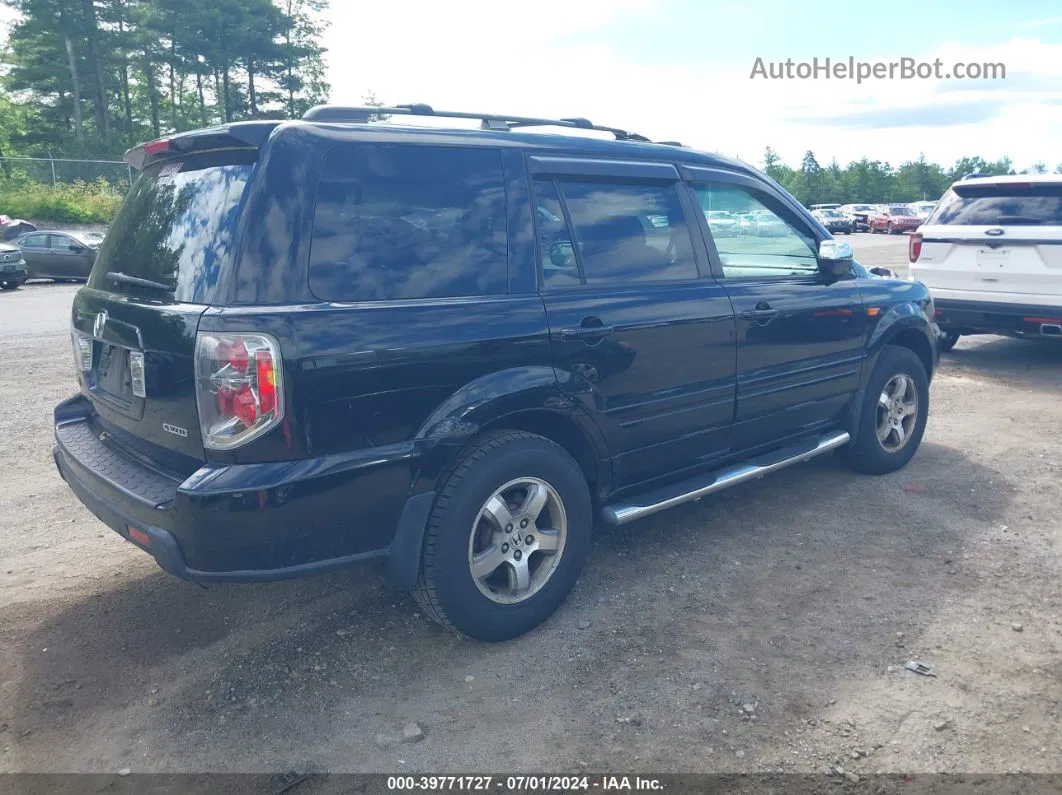 2007 Honda Pilot Ex-l Black vin: 2HKYF185X7H500994