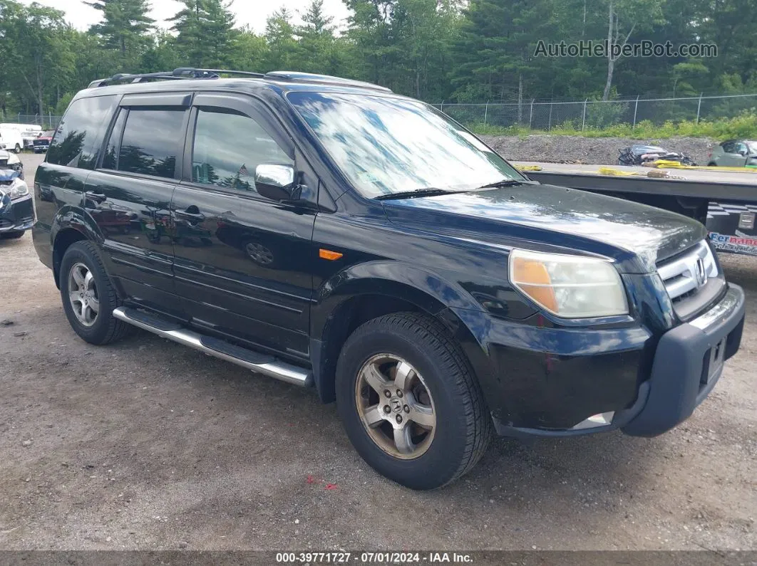 2007 Honda Pilot Ex-l Black vin: 2HKYF185X7H500994