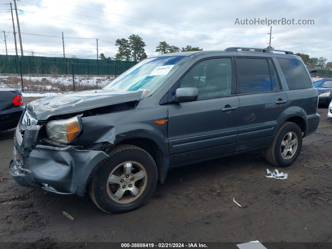 2007 Honda Pilot Ex-l Gray vin: 2HKYF185X7H504561