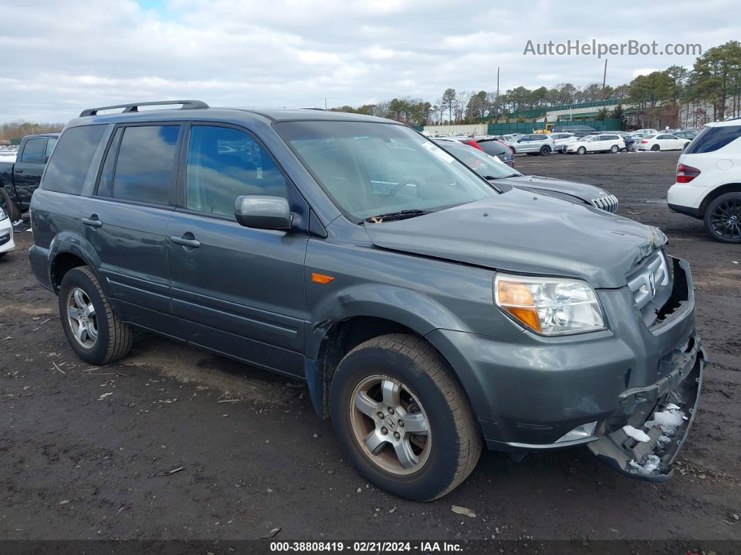 2007 Honda Pilot Ex-l Gray vin: 2HKYF185X7H504561