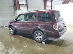 2007 Honda Pilot Exl Бордовый vin: 2HKYF185X7H506228