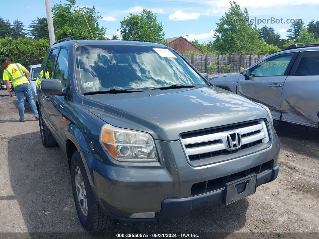 2007 Honda Pilot Ex-l Gray vin: 2HKYF185X7H529475