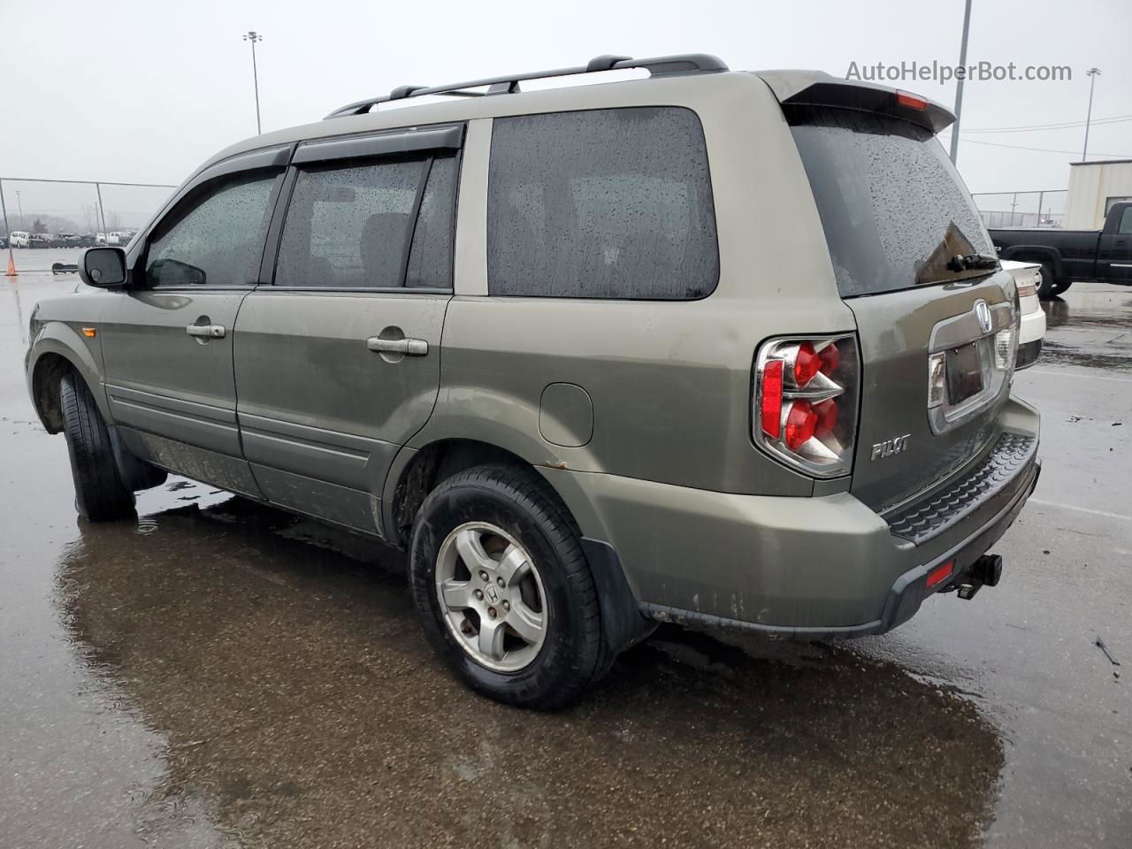 2007 Honda Pilot Exl Зеленый vin: 2HKYF18627H512758