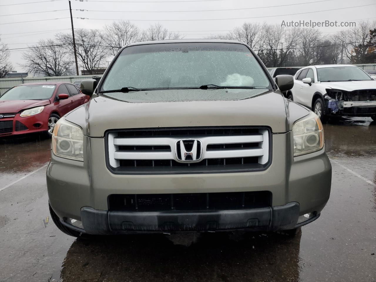 2007 Honda Pilot Exl Green vin: 2HKYF18627H512758