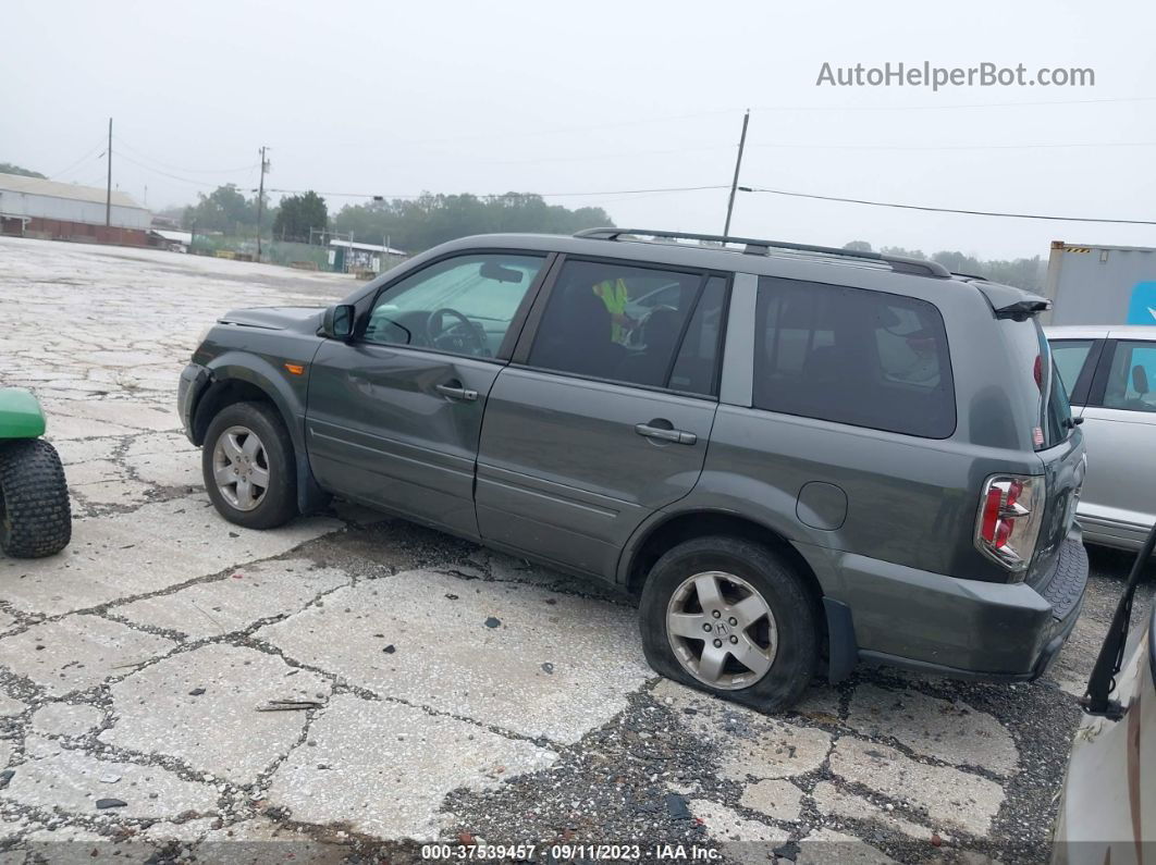 2007 Honda Pilot Ex-l Gray vin: 2HKYF18627H536932