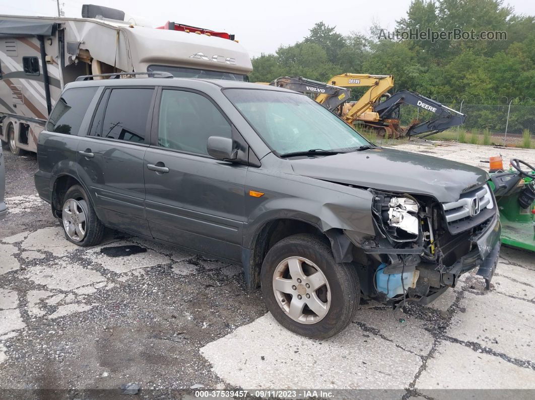 2007 Honda Pilot Ex-l Gray vin: 2HKYF18627H536932