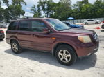 2007 Honda Pilot Exl Темно-бордовый vin: 2HKYF18637H501512