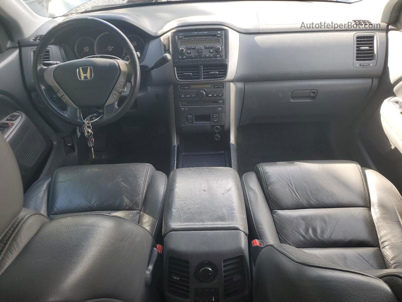 2007 Honda Pilot Exl Blue vin: 2HKYF18637H508606