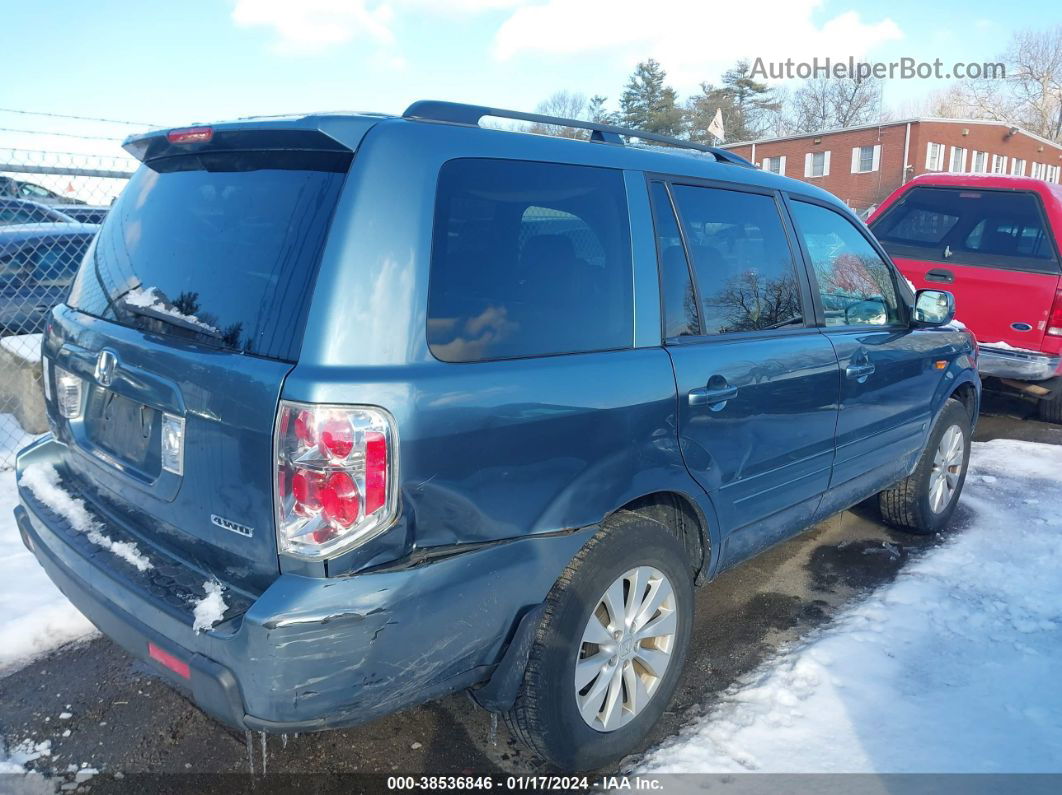 2007 Honda Pilot Ex-l Синий vin: 2HKYF18637H540407