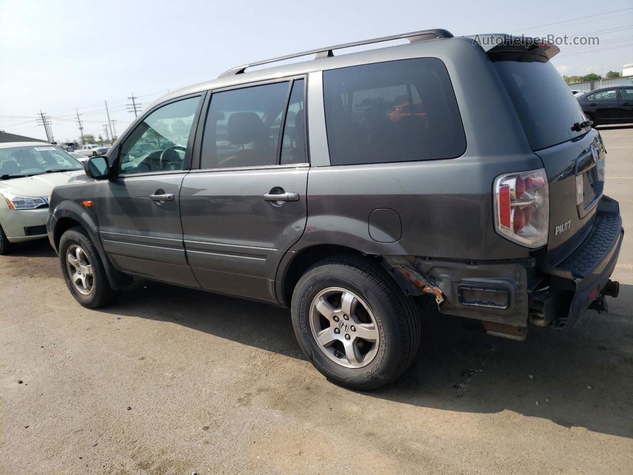 2007 Honda Pilot Exl Gray vin: 2HKYF18647H504337