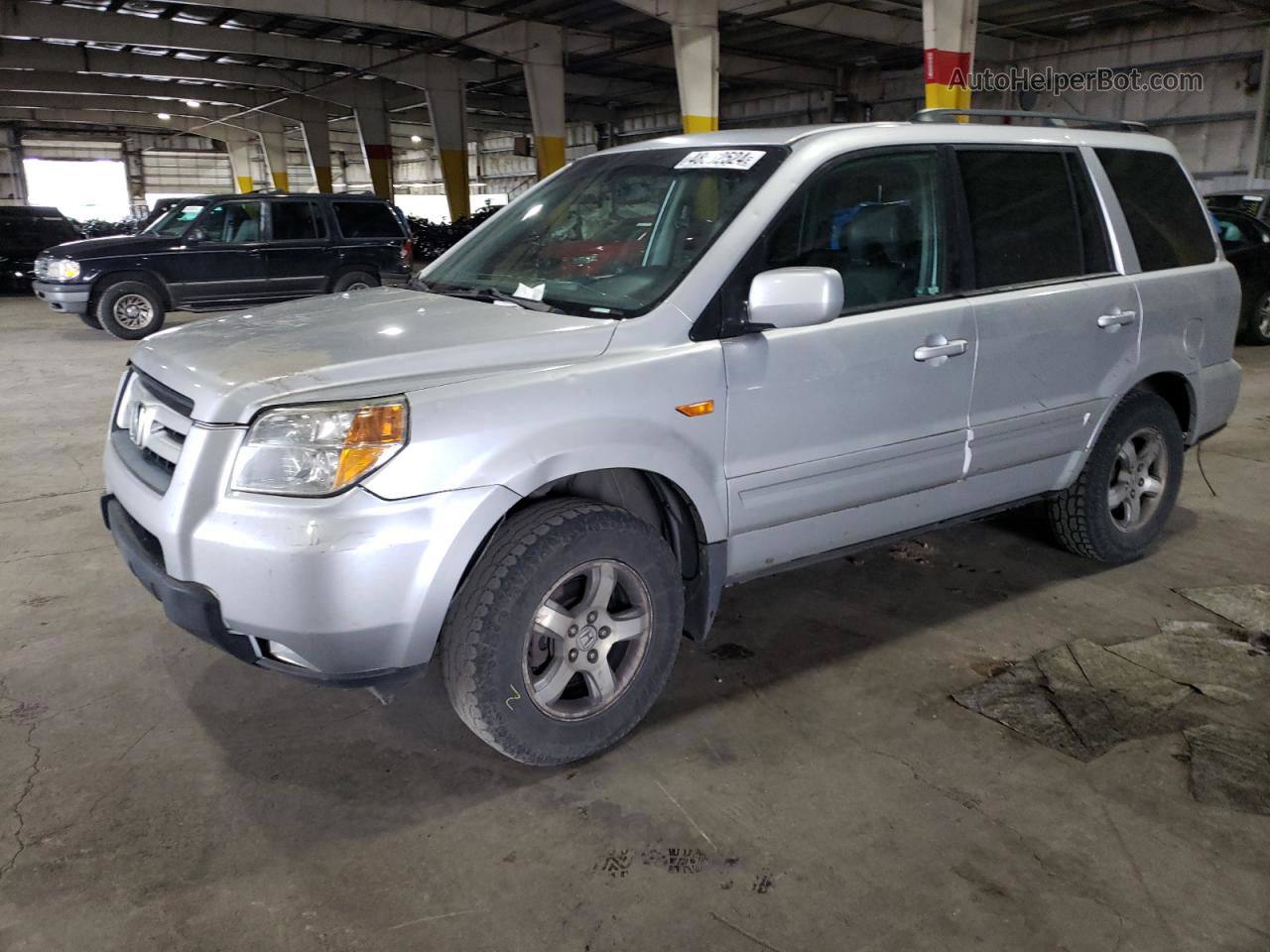 2007 Honda Pilot Exl Silver vin: 2HKYF18657H514083