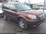 2007 Honda Pilot Ex-l Red vin: 2HKYF18667H501505