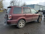 2007 Honda Pilot Exl Burgundy vin: 2HKYF18667H501522