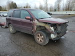 2007 Honda Pilot Exl Burgundy vin: 2HKYF18667H501522