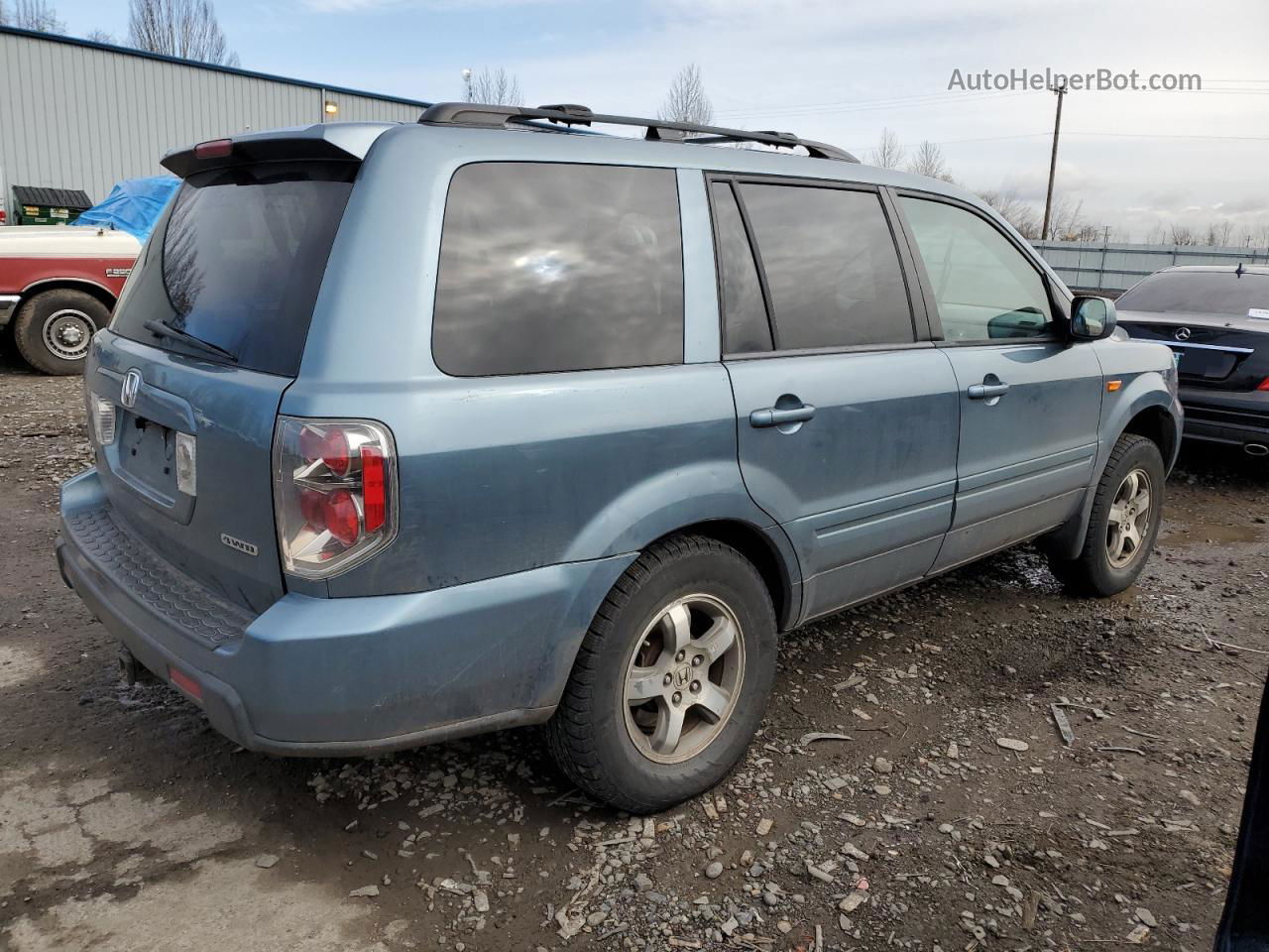 2007 Honda Pilot Exl Серый vin: 2HKYF18677H512836