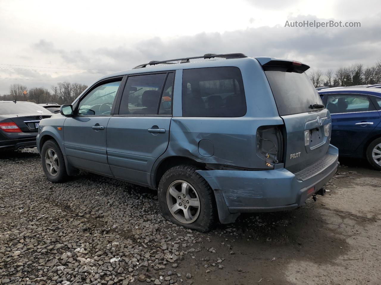 2007 Honda Pilot Exl Серый vin: 2HKYF18677H512836