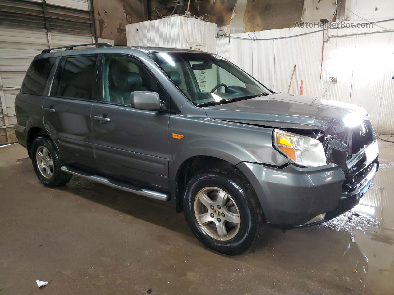 2007 Honda Pilot Exl Серый vin: 2HKYF18677H522413