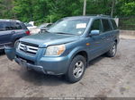 2007 Honda Pilot Ex-l Blue vin: 2HKYF18677H541009