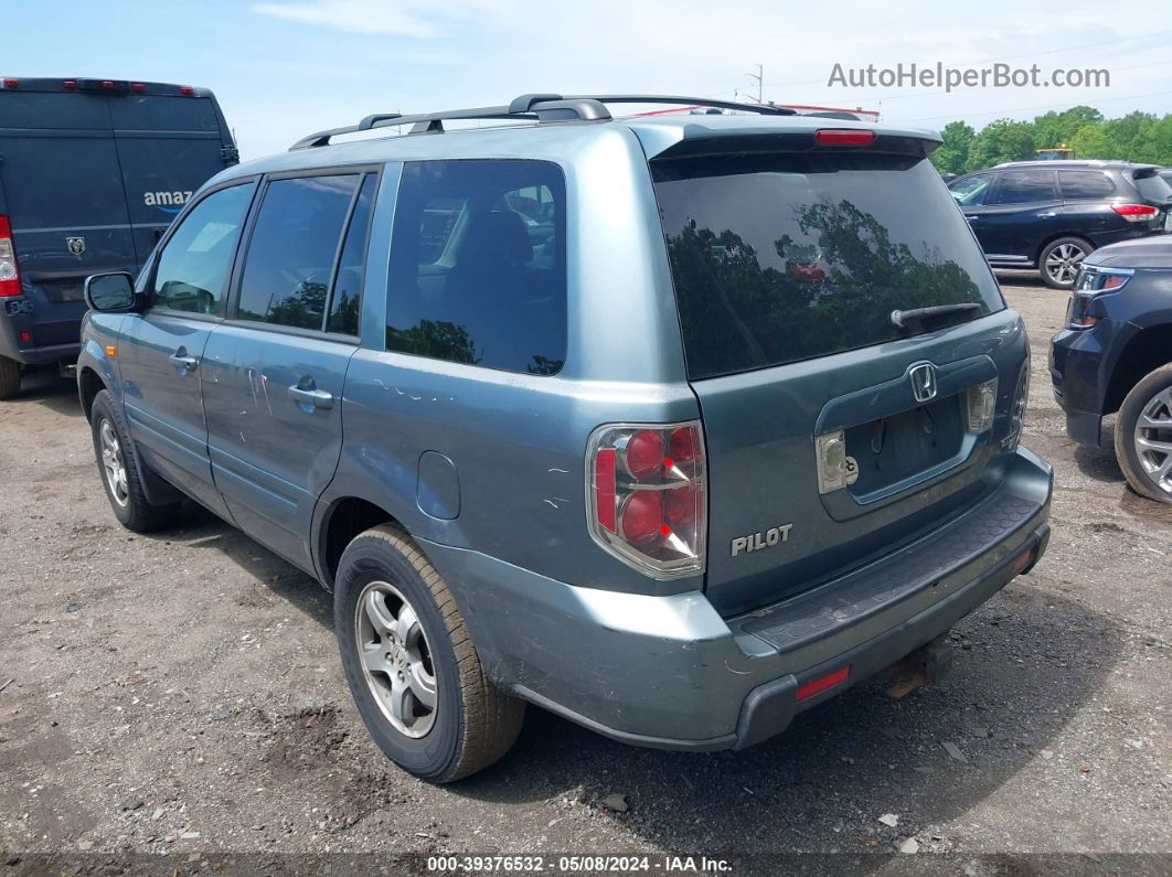 2007 Honda Pilot Ex-l Blue vin: 2HKYF18677H541009